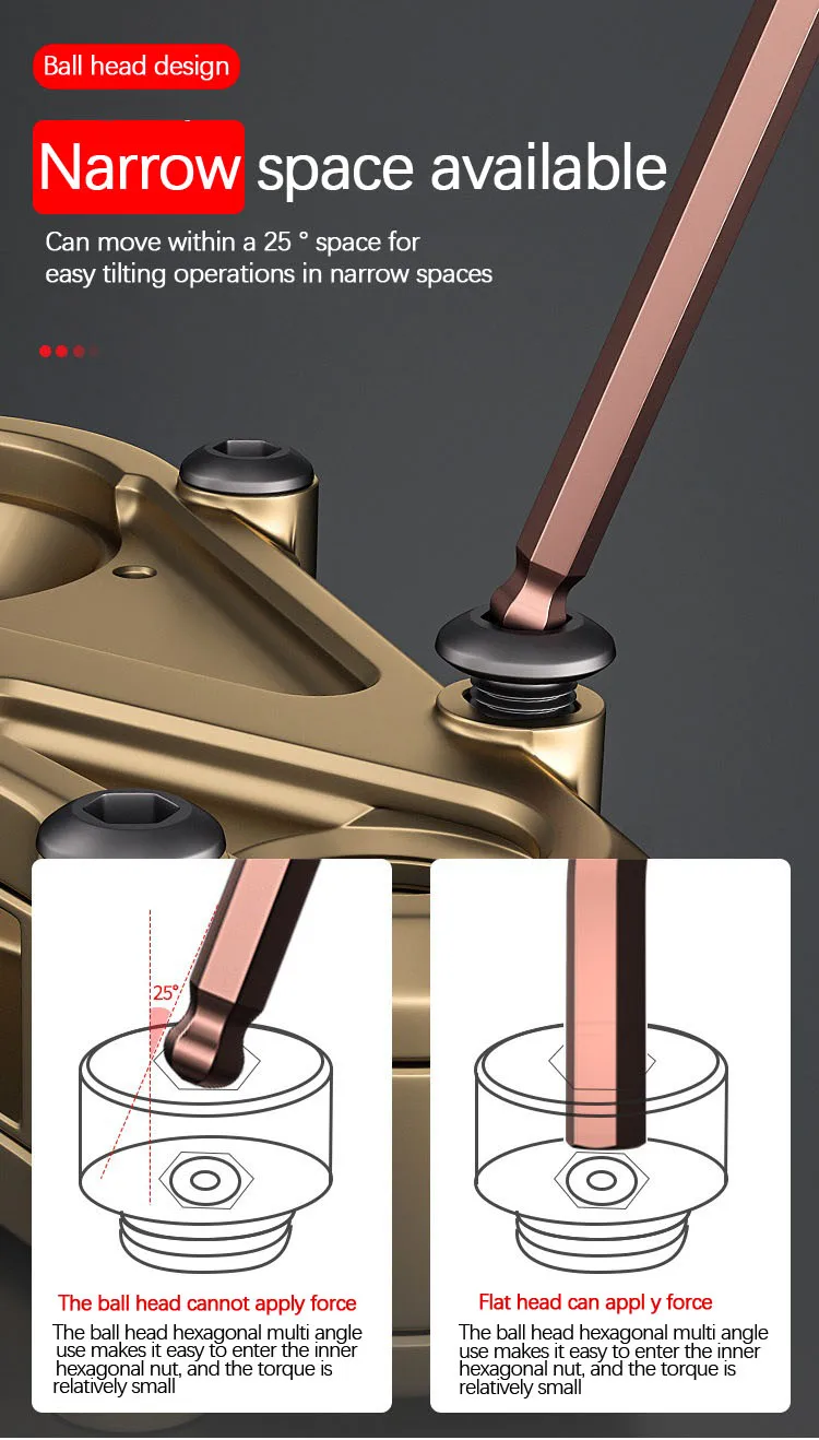 An Allen wrench set T-extended high hardness family car repair no problem in the work of a good assistant image 2