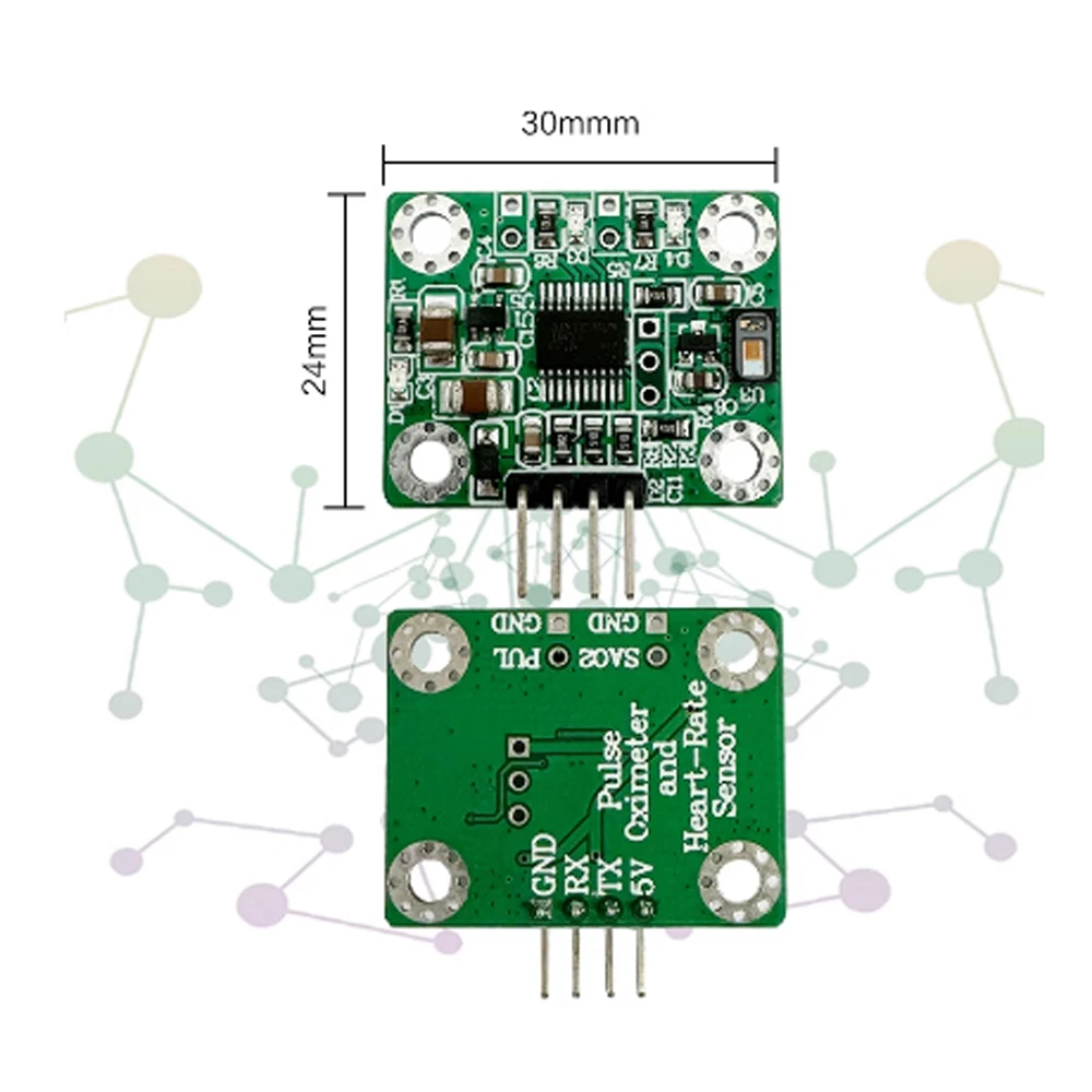 MAX30102 심박수 펄스 혈액 산소 농도 측정 센서 모듈 컴퓨터에서 직접 판독