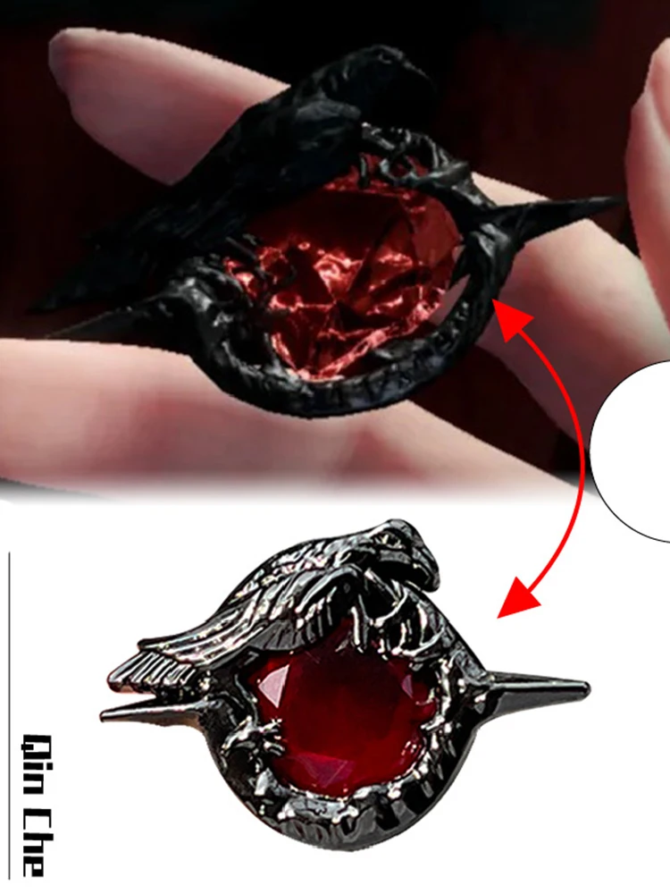Liebe und Deepspace Sylus Crow Broschen Cosplay Caleb Rafayel Weißblech Laser Abzeichen Halloween Party Requisiten Fans Sammlung Geschenke – Detail 2