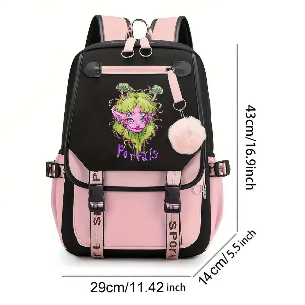 Melanie Martinez Print Backpacks for Men Girls School Bag for Teenager Laptop Backpack for Fans Gift