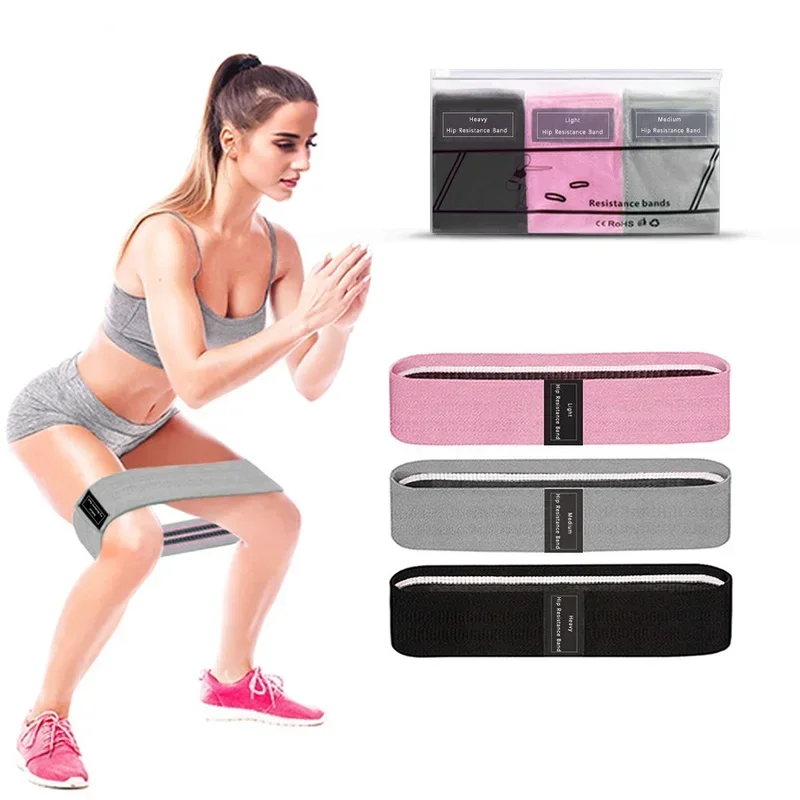 Yoga Hip Ring Fitness Resistance Band Fabric Fitness Extender Elastic Band for Gym Home Workout Workout Equipment