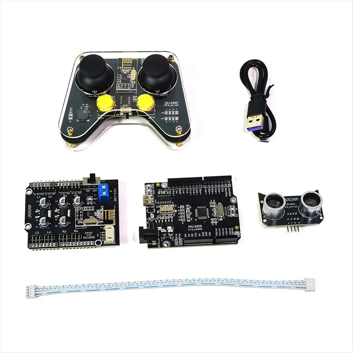 

B21B Four-Legged Robot Dog Intelligent Programmable Remote Control Mechanical Dog Electronic Pet DIY Electronic Kit US PLUG