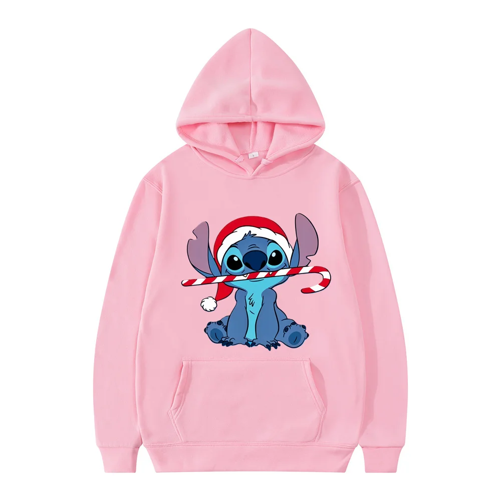 New Women Couples Hoodie Cartoon Printed Graffiti Disney Stitch Spring and Autumn Hoodies Leisure Graffiti Daily Leisure Hoodies