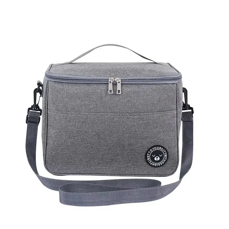 New Portable Lunch Bag Food Thermal Box Waterproof Office Cooler Lunchbox With Shoulder Strap Insulated Case