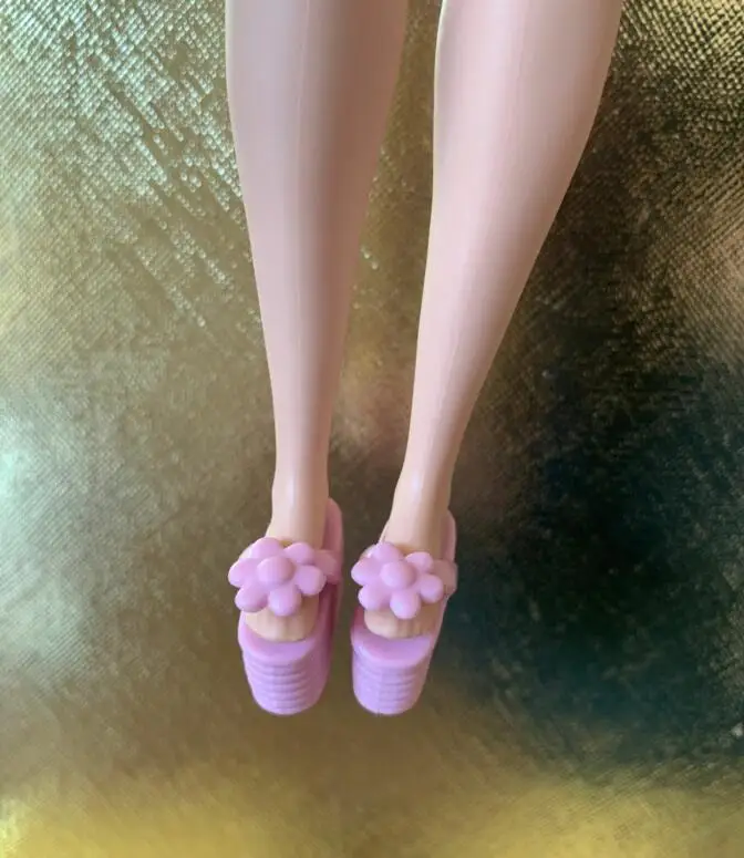 New styles toy shoes high heels flat foot shoes purple for your Tall and curvy BB dolls BBIAB1