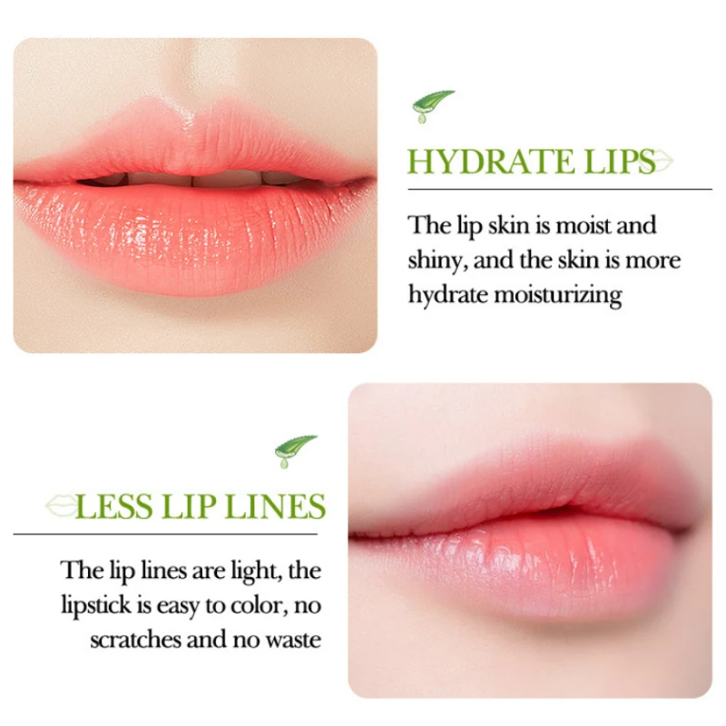 Balsamo all'aloe Balsamo per labbra riparatore nutriente, rinfrescante, idratante e idratante Rimuove la pelle morta dai labbra