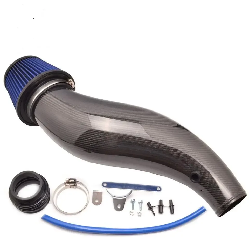 Plastic Air Intake Pipe for Honda Civic 92-00 EK EG with Air Filter Intake Pipe Black Red Blue Carbon Fiber