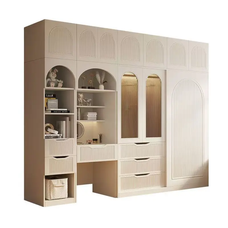 Wardrobe bedroom, household French style, table and dresser integrated