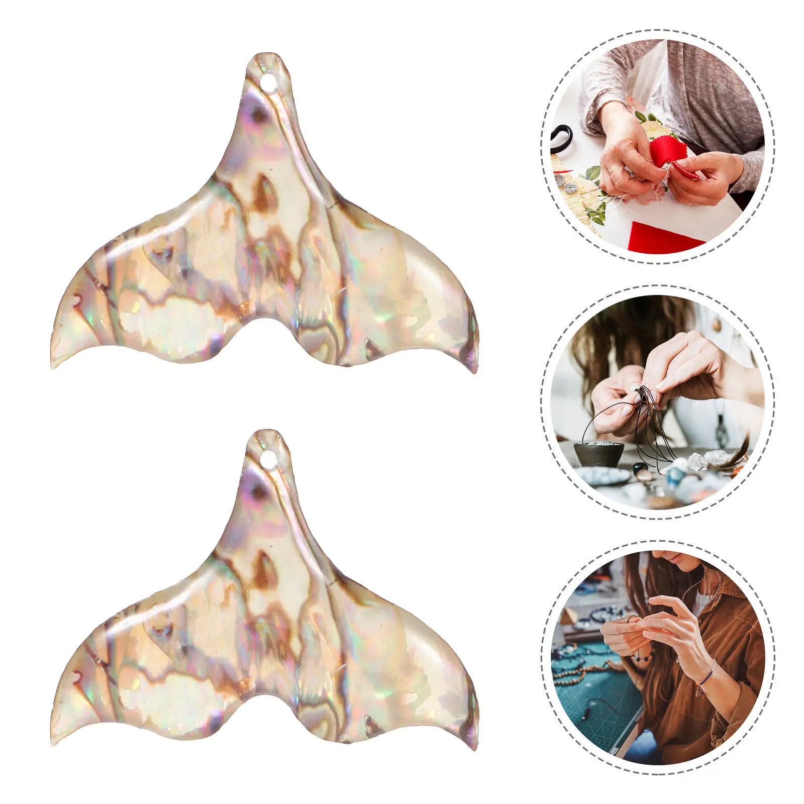 

10 шт. подвесок в морском стиле с изображением русалок, аксессуары для ожерелий из перламутра, материалы для изготовления украшений своими руками, для женщин и девочек, для пляжного декора