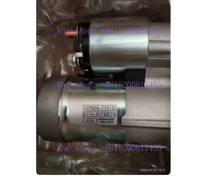 

129608-77010 Yan/mar lifeboat starter S114-817A starter motor