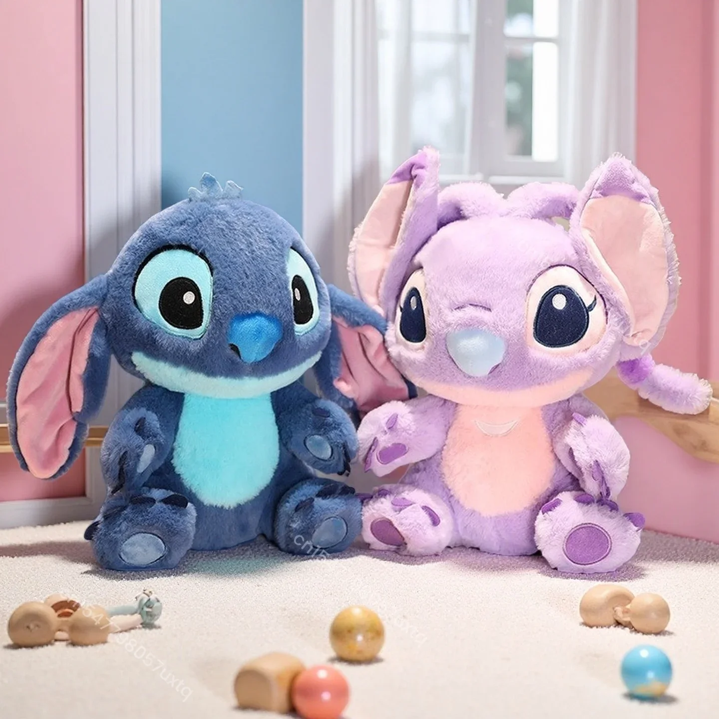 

Милая плюшевая игрушка Stitch, мягкая лило и Стич, фиолетовый ангел, мягкая аниме-кукла, мультяшная фигурка, плюшевые игрушки с изображением инопланетянина, приятная подушка, подарки для девочек