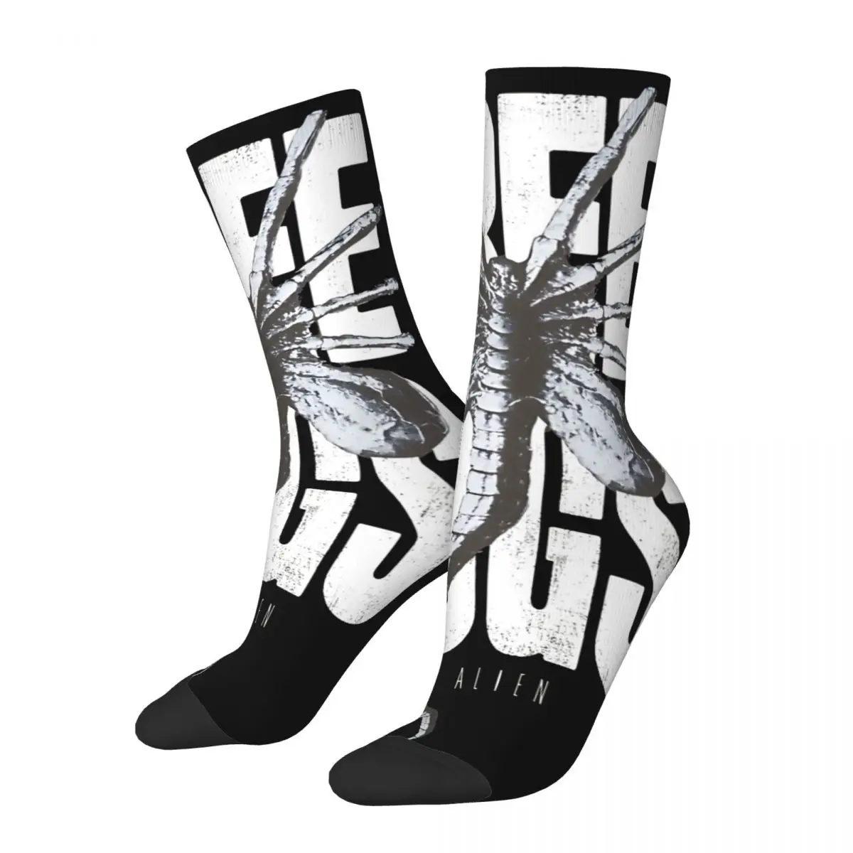 Crazy compression Perfect Sock for Men Vintage Free Hugss Seamless Pattern Crew Sock Casual