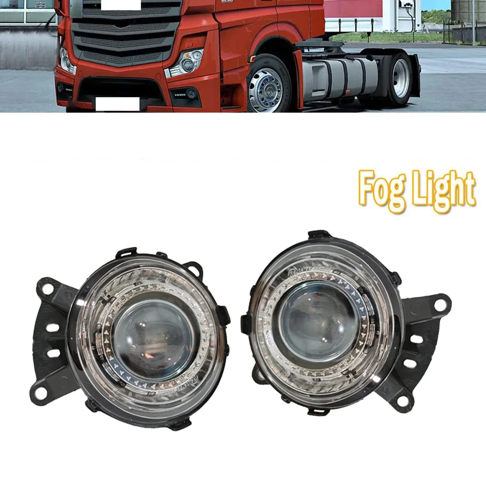 1Pair Truck Front LED Fog Lamp Daytime Running White Lights for MP4 2011-2019 Emark E4 9438200156 9438200056