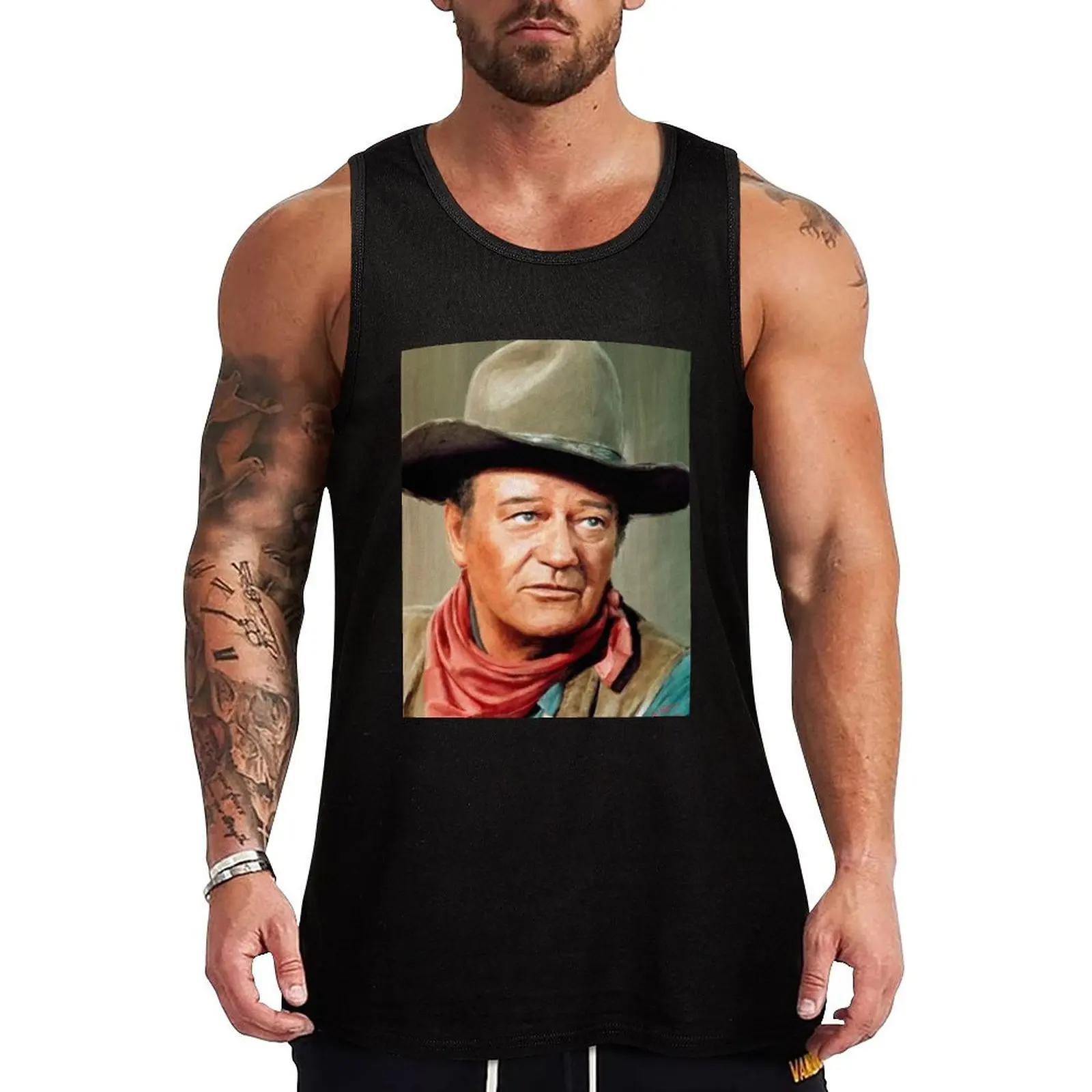 

Celebrity John Wayne - The Duke Tank Top vest for men cool things Men's clothes luxury style anime gym