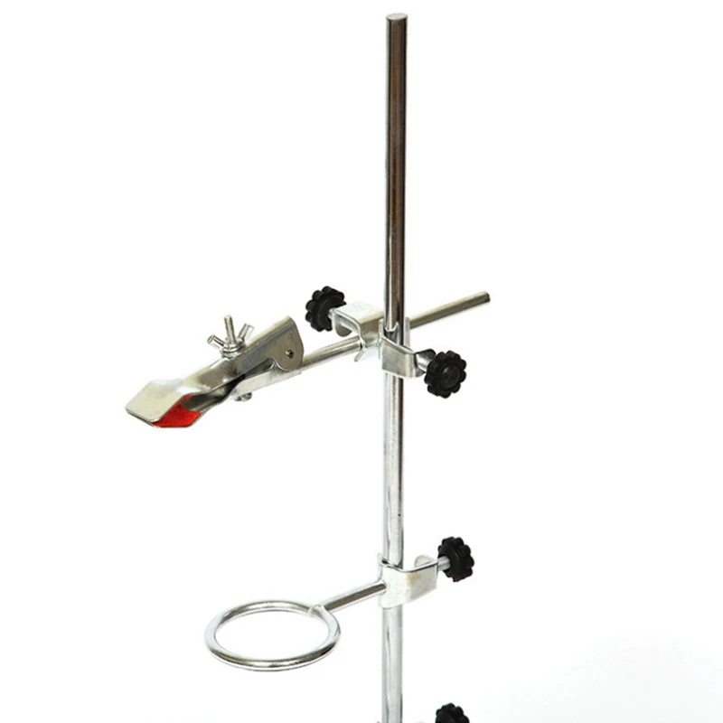 Laboratory Grade Metalware Support Stand, Cork Lined Burette Clamp With 2 Retort Ring (2Inch,3Inch Dia)