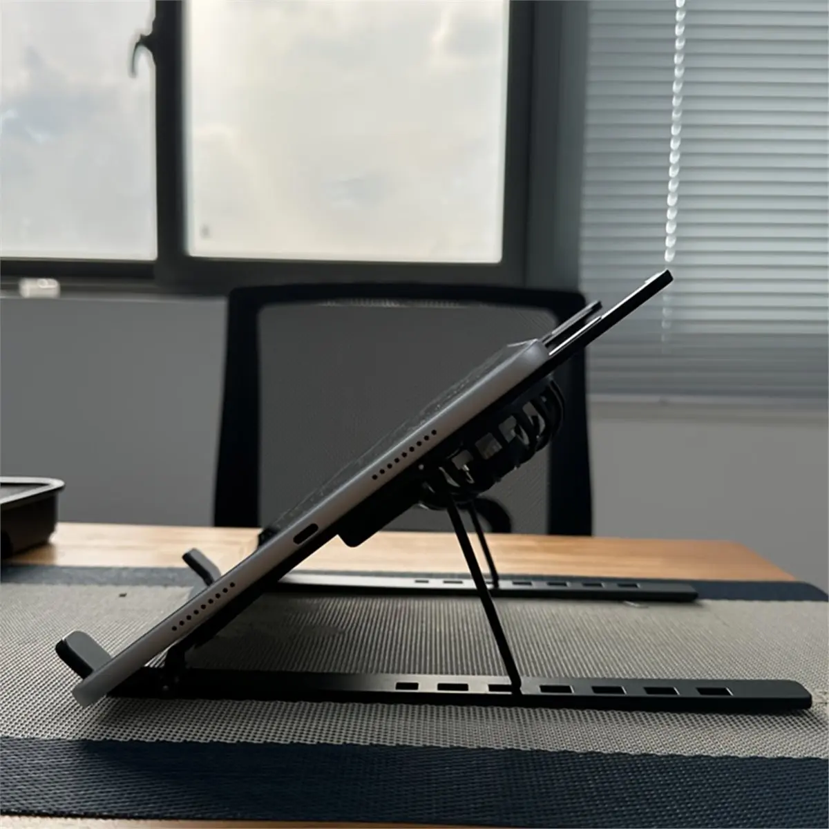 [VALUE PACK]Adjustable Laptop Fan Stand, and Stable Lift Cooling Base,Suitable for 10-17inch Laptops and Tablets B