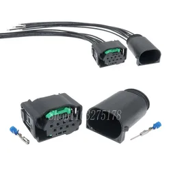 1 Set 8 Pin 4F0972708 1-1534229-1 1-929342-1 1-1418552-1 2-1534229-2 2-1534229-1 Car Radar Wire Socket for Audi VW BMW Benz
