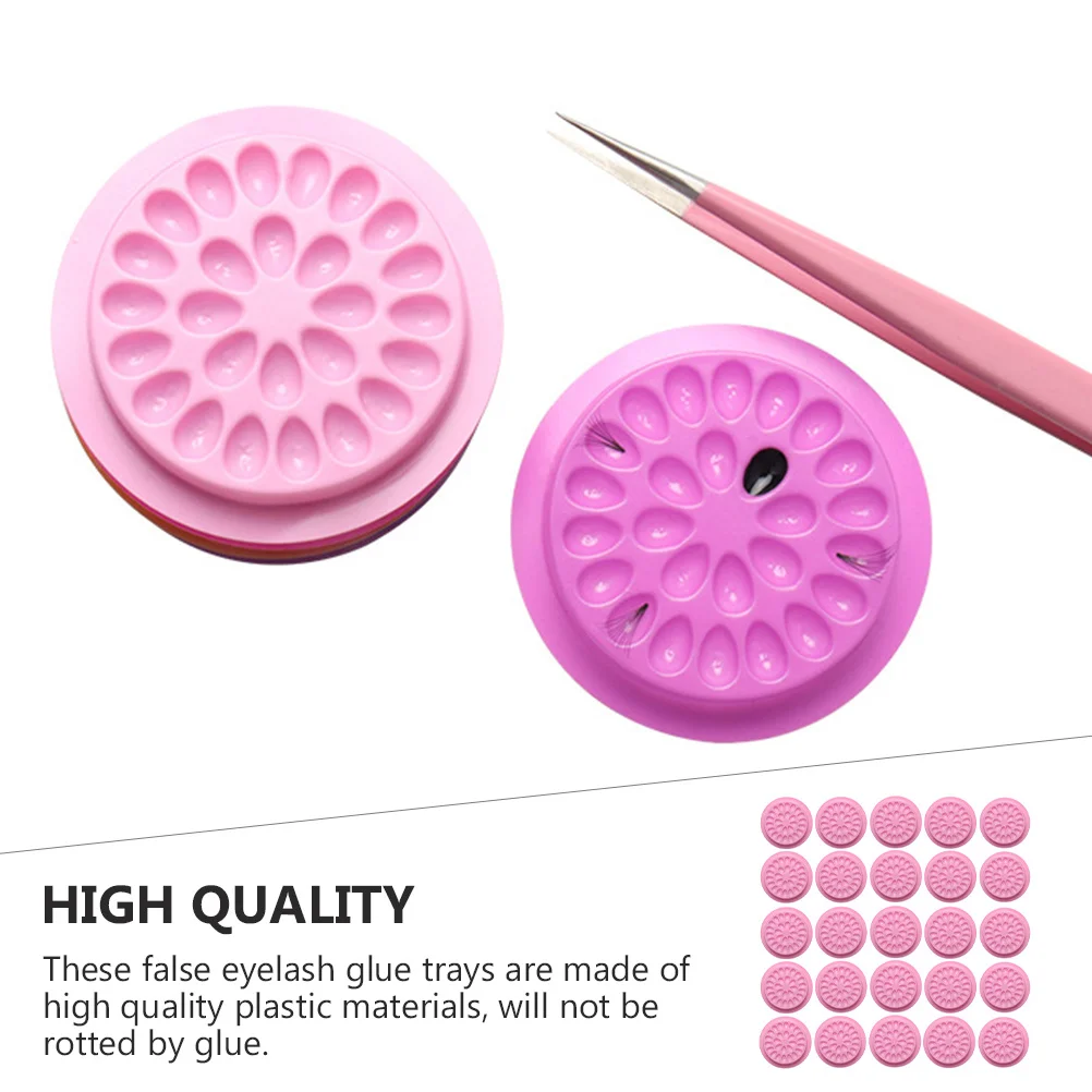 200 قطعة صواني غراء الرموش المتاح عالية الجودة البلاستيك كاذبة لاش لاصق أصحاب ل رمش تمديد أدوات صالون تجميل #1