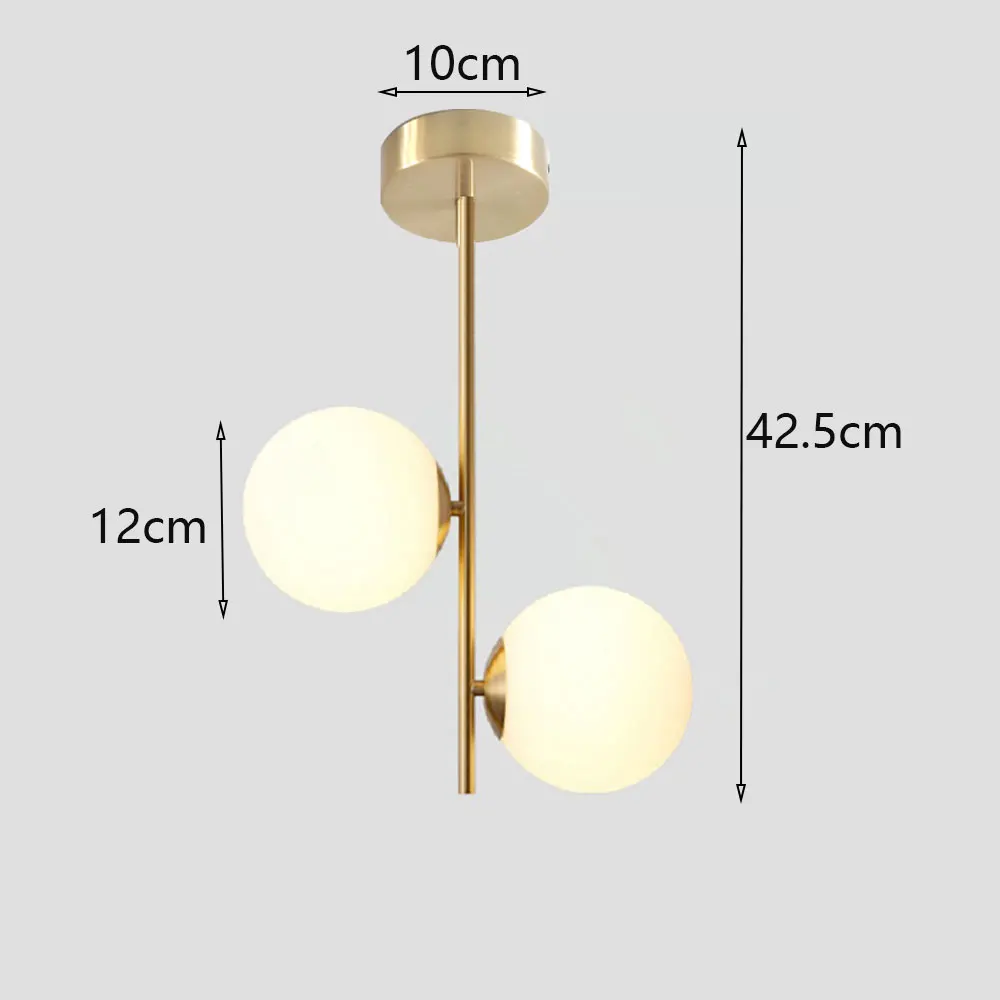 TINLAIBOR Eenvoud Acryl witte bal plafondlamp G9 lampen Gangpad Gang Veranda Slaapkamer Garderobe Kunst Plafondlamp