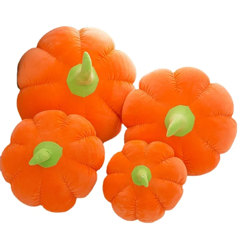 12-50cm bella zucca di colore brillante cuscino creativo per piante cuscino peluche frutta verdura cibo Anti-stress morbido giocattolo per bambini regalo