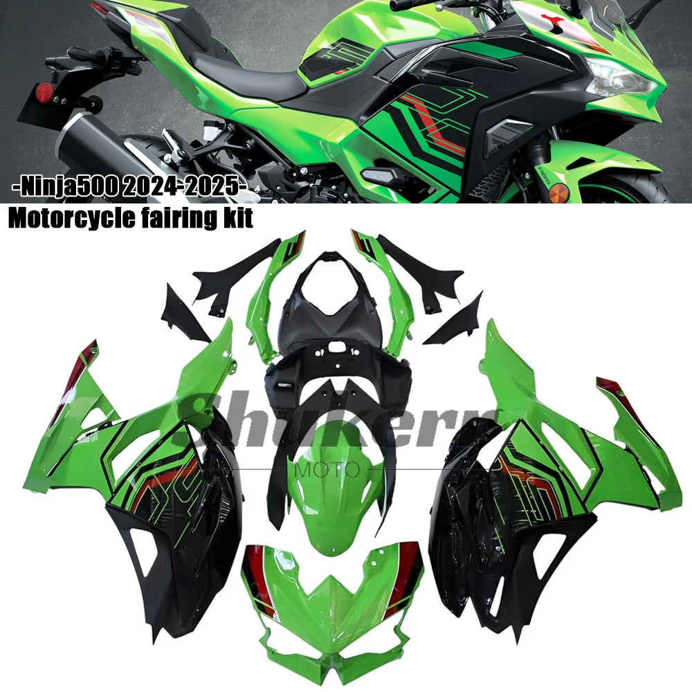 

Fit for Kawasaki Ninja 500 2024 2025 Ex500 Krt New Abs Motorcycle Plastic Fairing Kit Injection Mold Bodywork Panel Kit