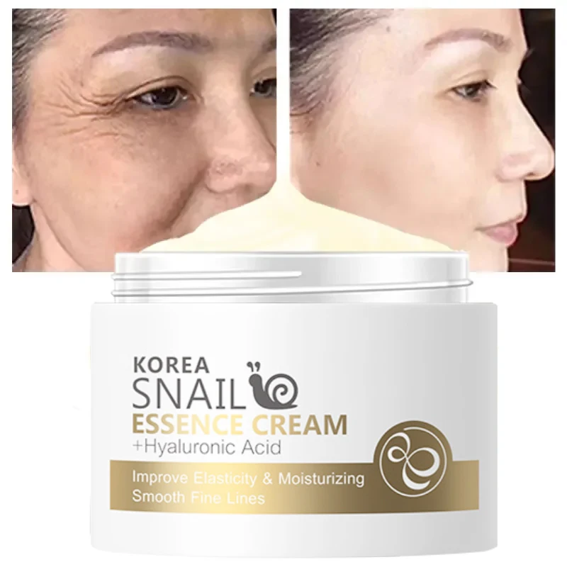 

Face Cream Remove Dullness Fade Fine Lines Nourish Repair Rough Brighten Oil-Control Elasticity Anti-Aging Snail Skin Care 25g