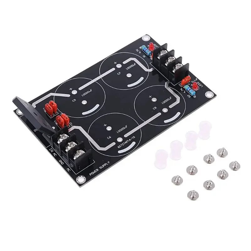 Dual Power Rectifier Filter Power Supply Module Empty Circuit Board For TDA8920 LM3886 TDA7293 Amplifier Power Converter Stabili