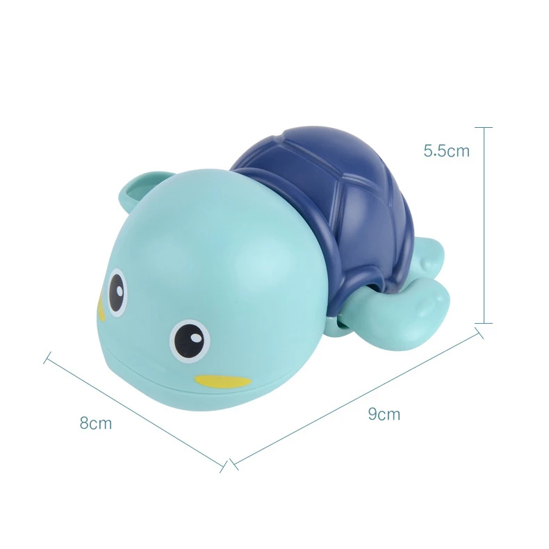 1PCS  Baby Classic Water Toy Cute Cartoon Animal Tortoise Infant Swim Turtle Wound-up Chain Clockwork Kids Beach Bath Toys