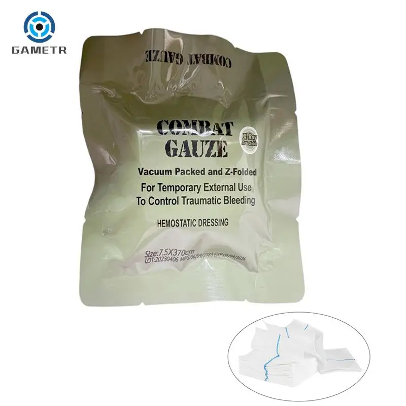 Kit de primeros auxilios táctico militar, vendaje médico para heridas, gasa de caolin, Soluble en Trauma de emergencia hemostática, 1 unidad, nuevo