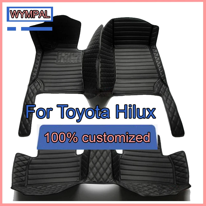 Car Floor Mats For Toyota Hilux 2022 2021 2020 2019 2018 2017 2016 2015 2014 2013 2012 2011 2010 2009 Custom Carpets Cover Rug