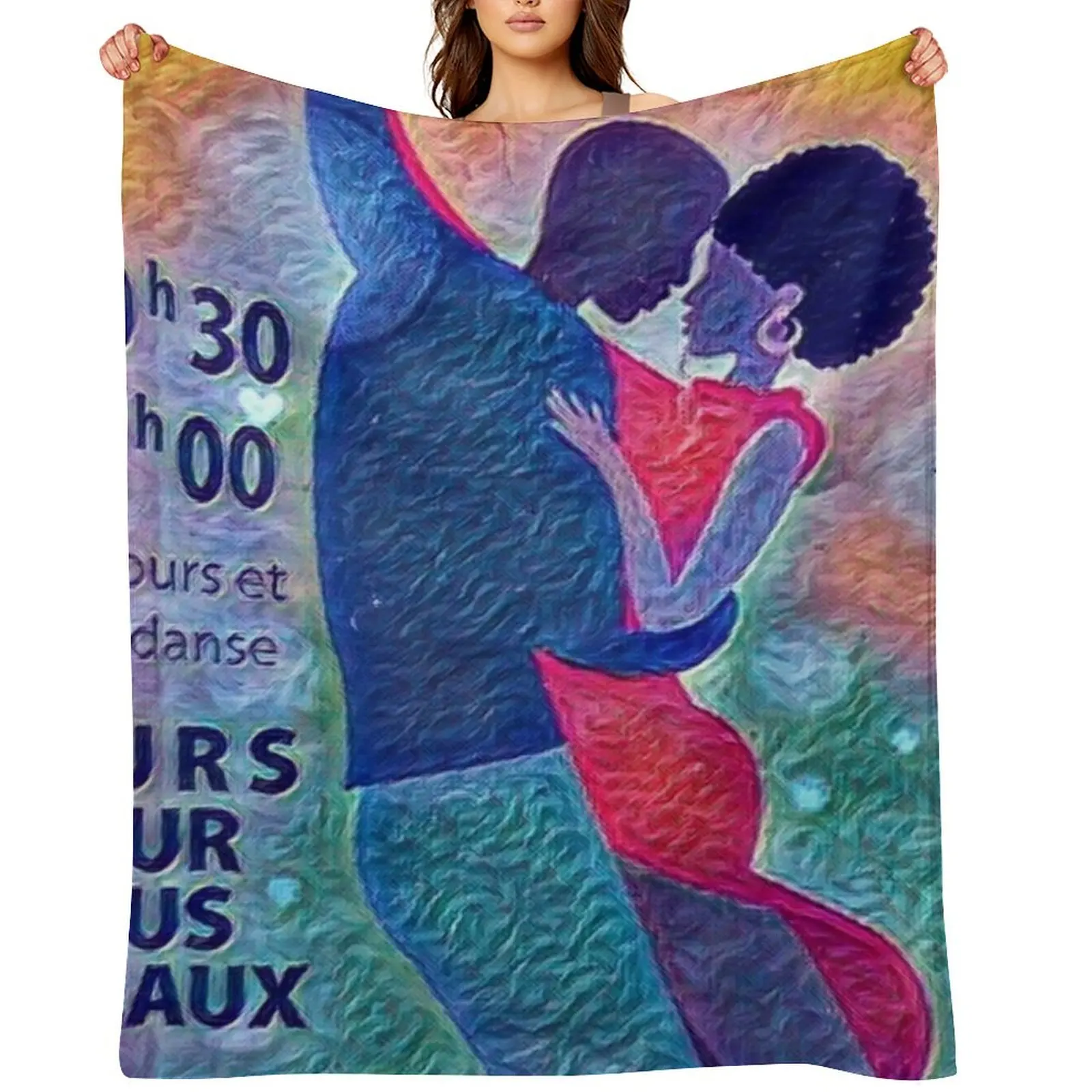 

TANGO Throw Blanket Moving Bed covers bed plaid Bed linens Blankets