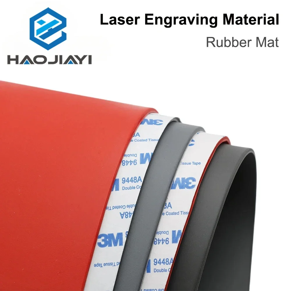 

HAOJIAYI Rubber Mat DIY Laser engraving material laserable rubber for stamps DIY crafts material Laser Engraving Marking Machine