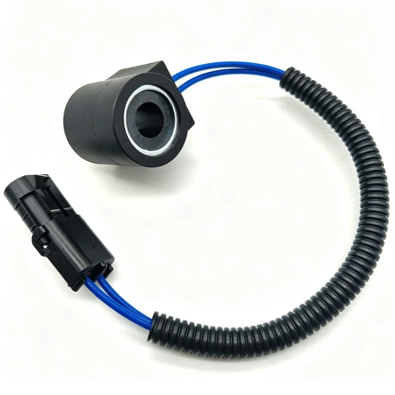 Black 12V 24V For Pilot Solenoid Valve Coil For Sunward SWE60 SWE70N9 For Excavator Hydraulic Control Replacement Part Engineeri