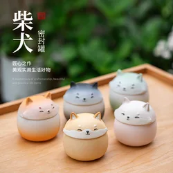 Memorial Cremation Urn for Pet Ashes, Dog Shape, Handcrafted, Decorative Urns for Funeral Cat, Shiba Inu Dog Urn, 200ml