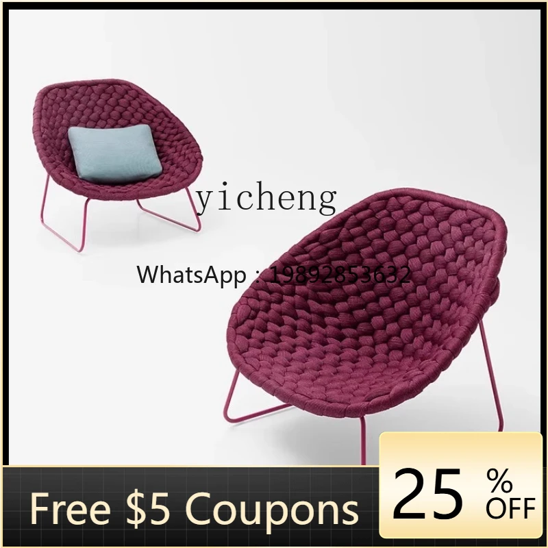 ZZ ZC أريكة خارجية حبل المنسوجة كرسي فناء حديقة B & B شرفة الترفيه سوينغ حبل المنسوجة كرسي #1