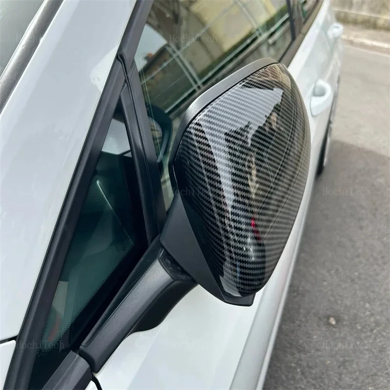 جودة عالية لفولكس واجن فولكس فاجن بيتل CC Eos باسات جيتا شيروكو استبدال كامل ألياف الكربون نظرة غطاء مرآة قبعات جانبية