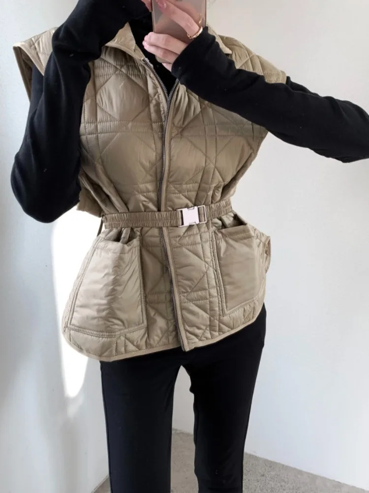 Women's Long Sve Vest Korean Sle Chic Autumn Winter Versatile Collared Top Faionable Retro Design Versatile Outerwear