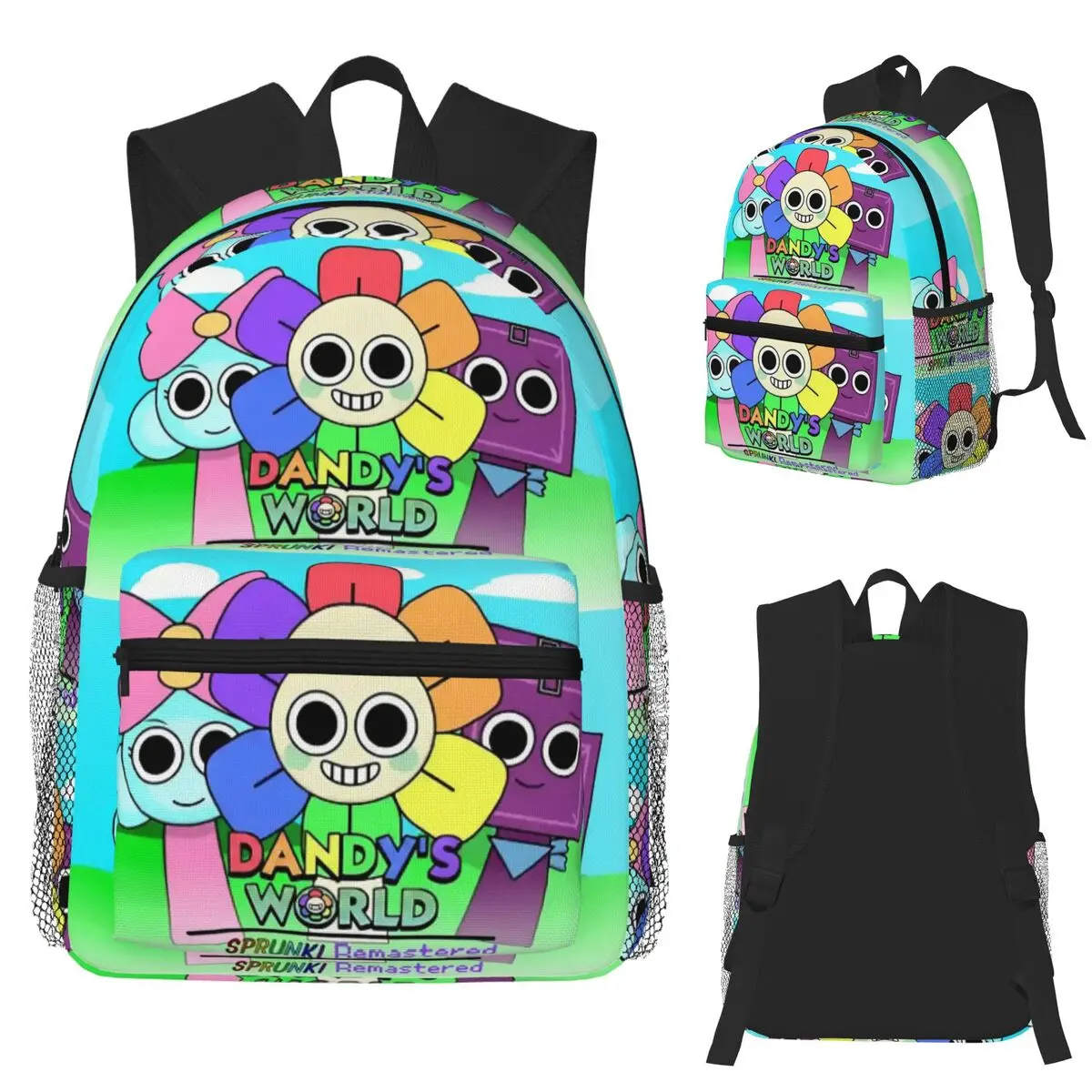 Gewoon een meisje dat Dandy's World 4-studentenrugzak Schooltas Wandelen Reisdagrugzak voor heren Dames Mode Boekentas Schoudertassen