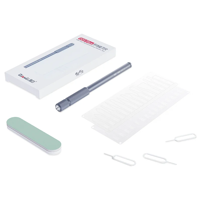 Qianli 009 além disso multifuncional pcb lâmina kit ic chip cpu nand pry faca placa-mãe manutenção cola mais limpa remoção ferramenta de mão
