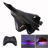 Rc Plane SU 57 Radio Controlled Airplane with Light Fixed Wing Hand Throwing Foam Electric Remote Control Plane