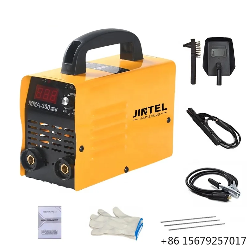 High Efficiency MMA Arc Welder Soldadora MMA-300 220V Portable Mini DC Inverter Welding Machine Stable Arc Force Stick Welder