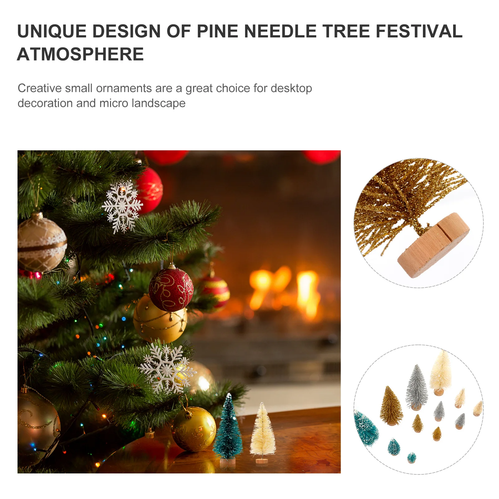 

24Pcs Mini Christmas Tree Desktop Decoration Simulated Small Xmas Tree Ideal for Festival Decor Christmas Table Decor