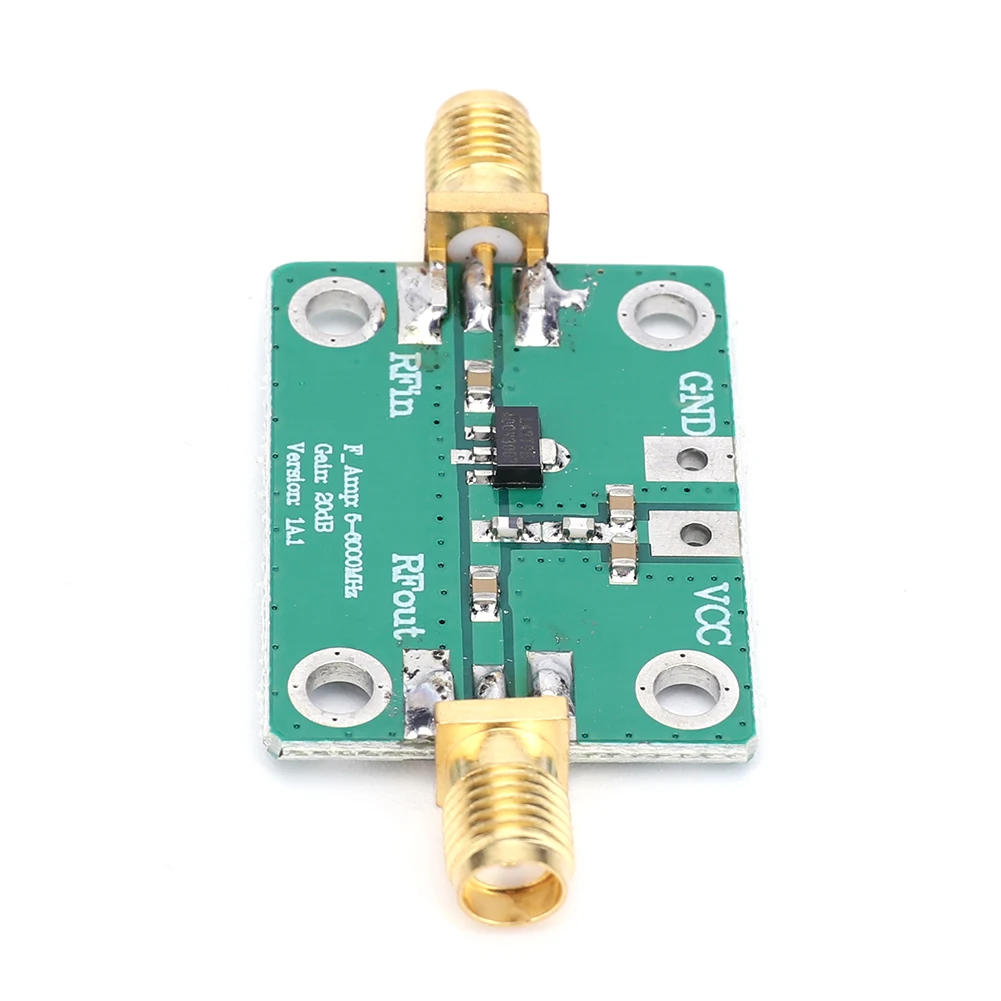 Ultra-wideband Radio Frequency Amplifier Module 5-6000MHz RF Amplifier Module Gain 20dB DC 5V RF Signal Power Amplifier Board