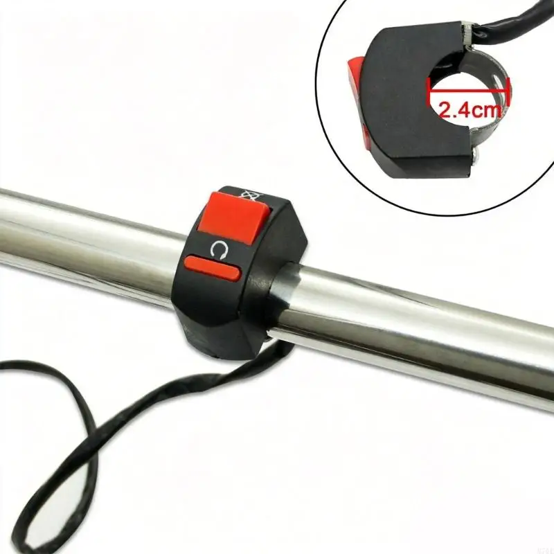 M76E LED-Lichtleiste, Kabelbaum, Motorrad-Lenkerschalter, 7–8 Zoll, 2 Leitungen – Detail 4