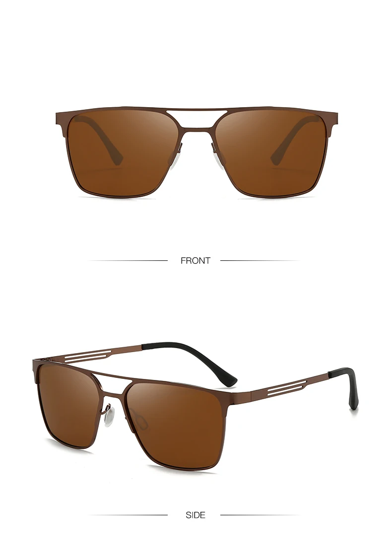 Polarisierte Sonnenbrille aus Metall im neuen Stil, modische Doppelrahmen-Sonnenbrille, geeignet zum Fahren und Sonnenschutz 5149 – Detail 17