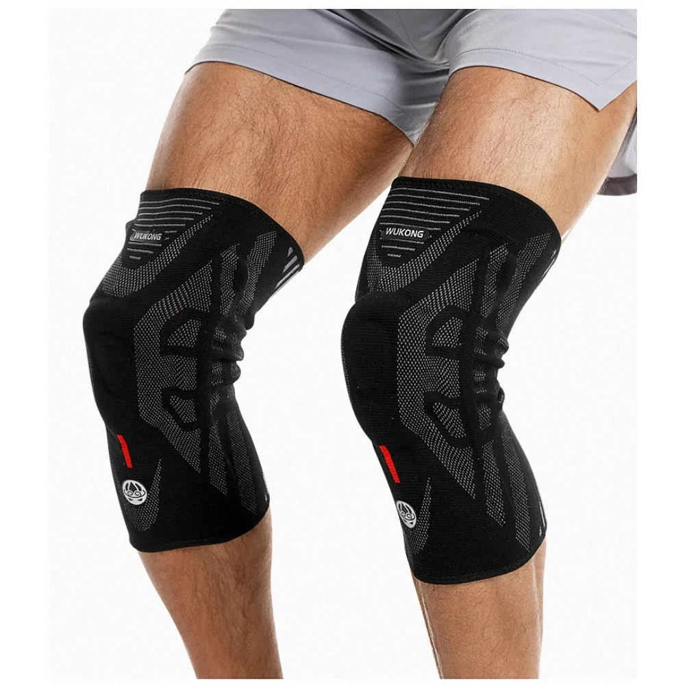 

Breathable Sports Knee Pads Running Basketball Skipping Rope Riding Mountain Climbing Men's Women's Knee Spring Silicone Knitted