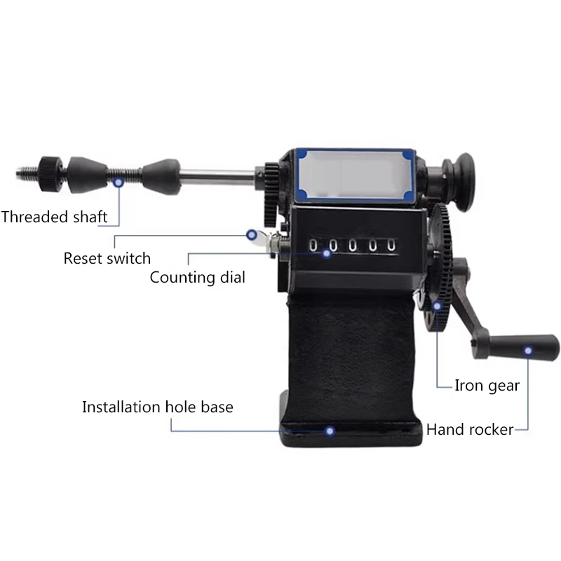 NZ-5 NZ-1 Manual Hand Shake Digital Display Wire Semi-Automatic Count Winding Machine Electrical Transformer Row Machine