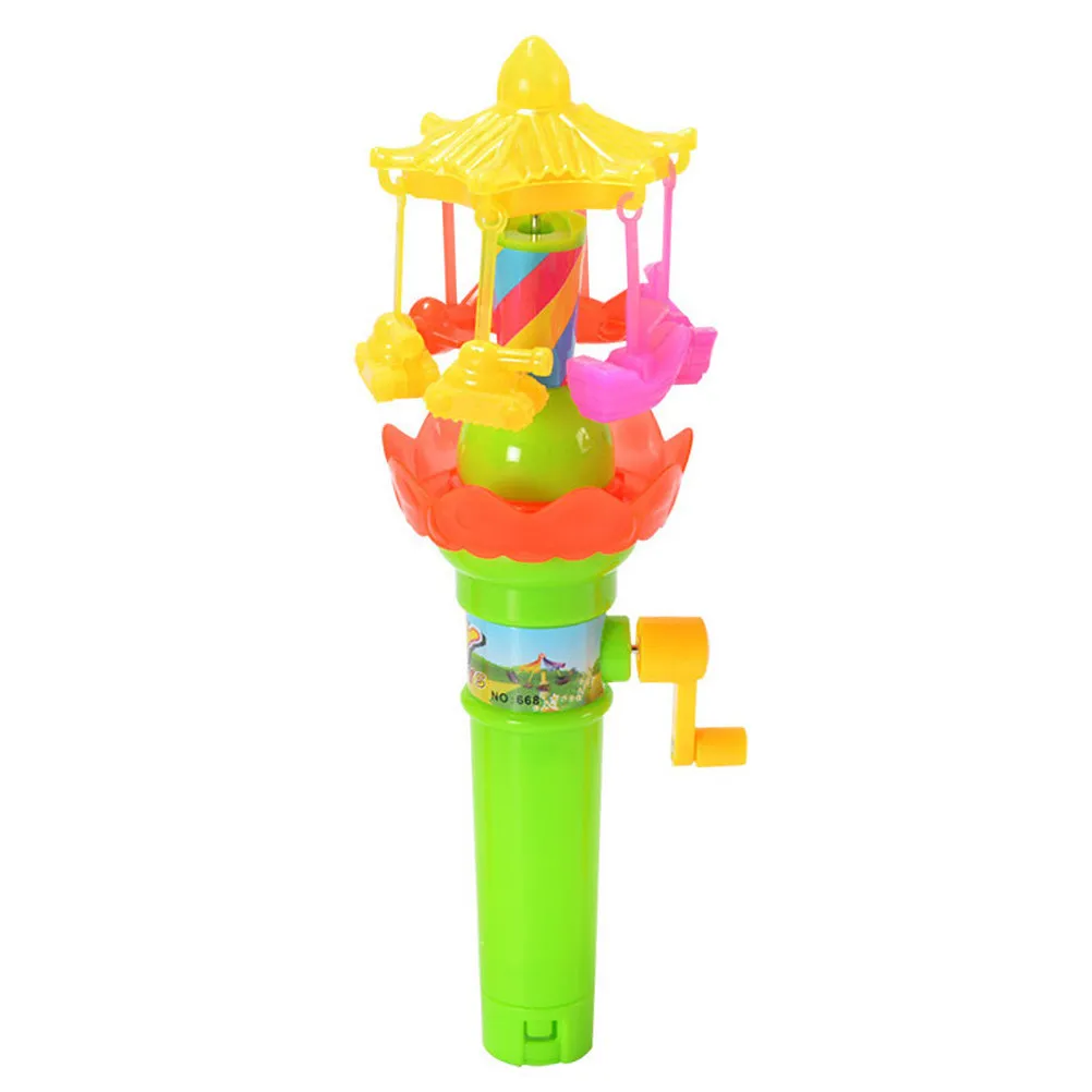 

1Pcs Glowing Handle Rotary Lighting Paradise Educational Development Cartoon Handle Rotating Children Play Gift High Quality