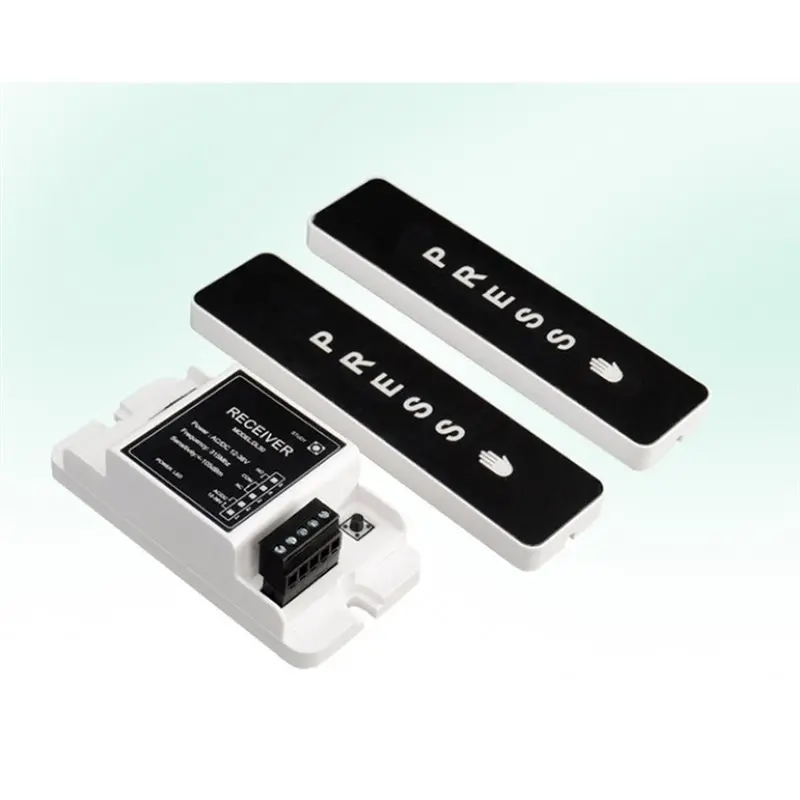 [NEW!CCDD】 For Automatic Sliding Door Gate Opener 315Mhz Wireless Battery Powered Push Exit Button Touch Switch