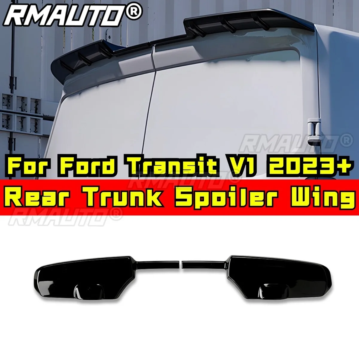 Car Rear Wing Rear Trunk Spoiler Protector For Ford Transit V1 2023+ Body Kit Car Accessories